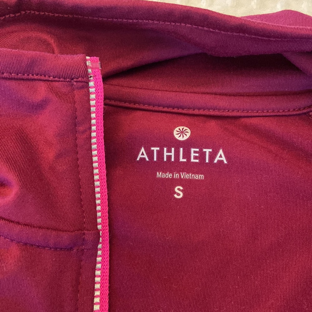 SOLD! ATHLETA “MALIBU” Half Zip Front Running Hiking Top Jacket Size Small - Picture 6 of 16